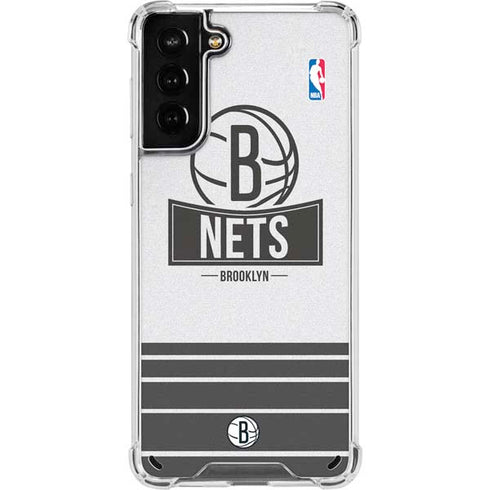 NBA Brooklyn Nets Static Galaxy S21 Plus 5G Clear Case