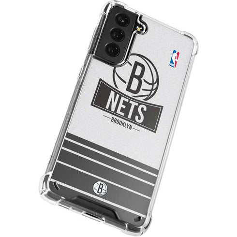 NBA Brooklyn Nets Static Galaxy S21 Plus 5G Clear Case