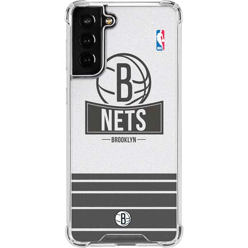 NBA Brooklyn Nets Static Galaxy S22 Plus Clear Case