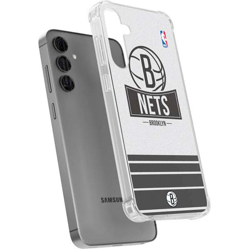 NBA Brooklyn Nets Static Galaxy S24 Plus Clear Case
