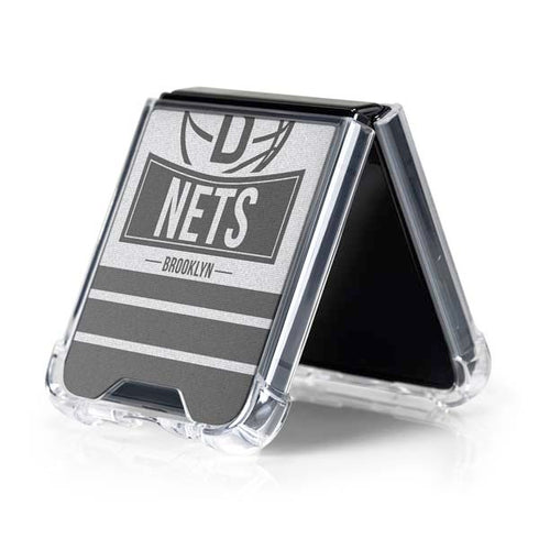NBA Brooklyn Nets Static Galaxy Z Flip5 5G Clear Case