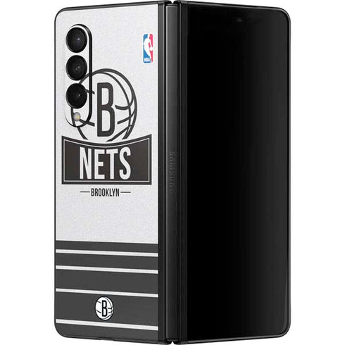 NBA Brooklyn Nets Static Galaxy Z Fold3 5G Skin