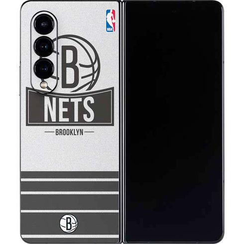NBA Brooklyn Nets Static Galaxy Z Fold4 5G Skin