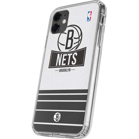 NBA Brooklyn Nets Static iPhone 11 Clear Case