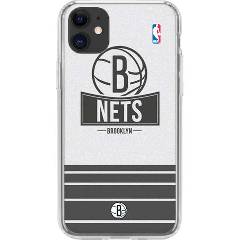 NBA Brooklyn Nets Static iPhone 11 Clear Case