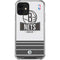 NBA Brooklyn Nets Static iPhone 12 Clear Case