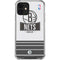 NBA Brooklyn Nets Static iPhone 12 Mini Clear Case