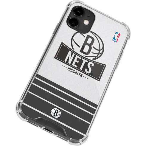 NBA Brooklyn Nets Static iPhone 12 Mini Clear Case