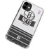 NBA Brooklyn Nets Static iPhone 12 Mini Clear Case