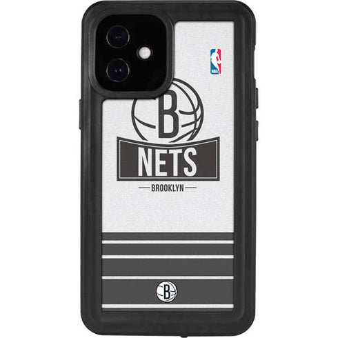 NBA Brooklyn Nets Static iPhone 12 Mini Waterproof Case