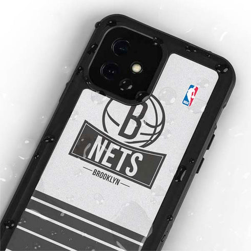 NBA Brooklyn Nets Static iPhone 12 Mini Waterproof Case