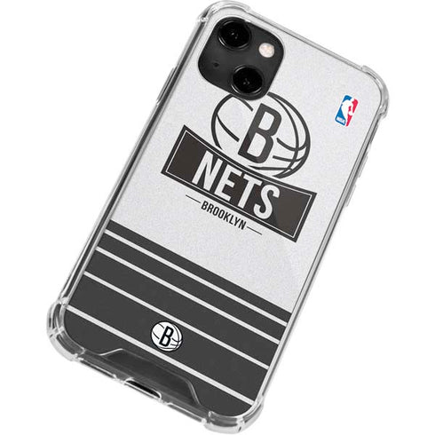 NBA Brooklyn Nets Static iPhone 13 Clear Case
