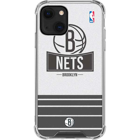NBA Brooklyn Nets Static iPhone 13 Clear Case