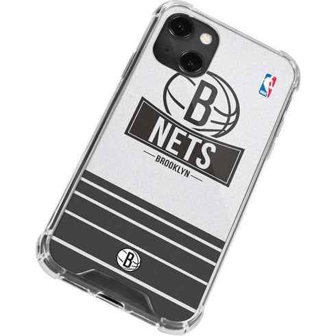 NBA Brooklyn Nets Static iPhone 13 Mini Clear Case