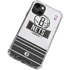 NBA Brooklyn Nets Static iPhone 13 Mini Clear Case