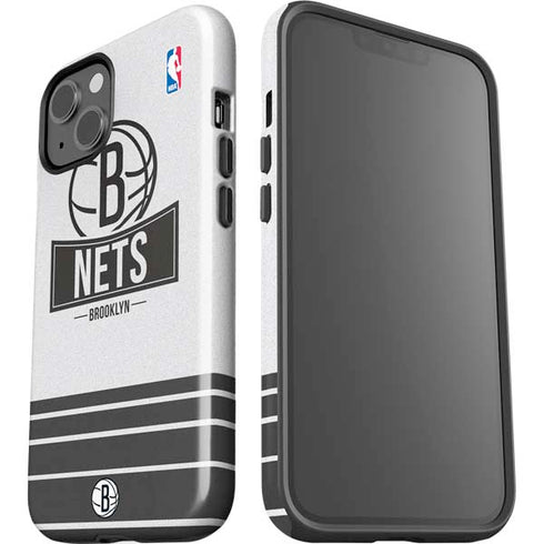 NBA Brooklyn Nets Static iPhone 15 Plus Impact Case