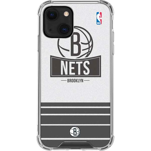NBA Brooklyn Nets Static iPhone 14 Plus Clear Case