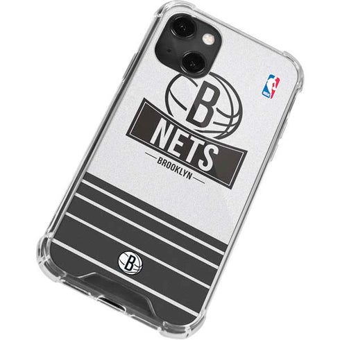 NBA Brooklyn Nets Static iPhone 14 Plus Clear Case