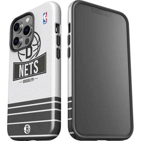 NBA Brooklyn Nets Static iPhone 15 Pro Impact Case