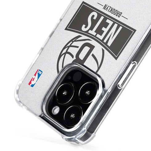 NBA Brooklyn Nets Static iPhone 15 Pro MagSafe Case