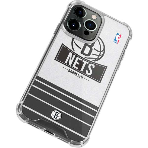 NBA Brooklyn Nets Static iPhone 14 Pro Max Clear Case