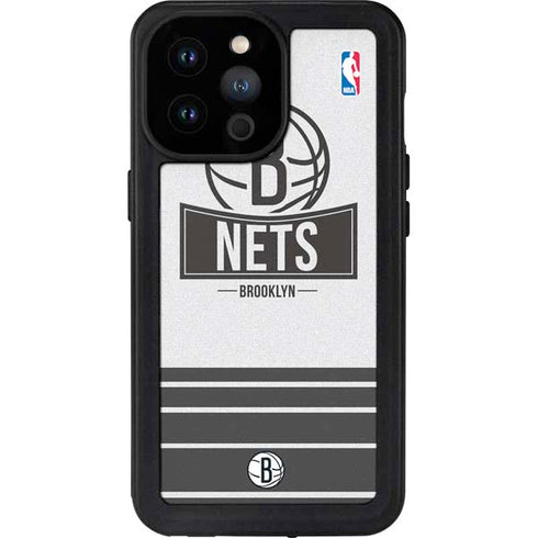 NBA Brooklyn Nets Static iPhone 14 Pro Max Waterproof Case