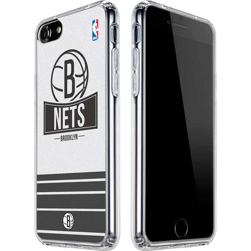 NBA Brooklyn Nets Static iPhone SE (2nd & 3rd Gen) Clear Case