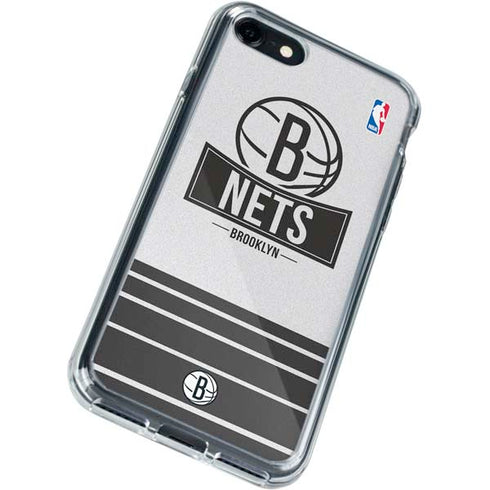 NBA Brooklyn Nets Static iPhone SE (2nd & 3rd Gen) Clear Case