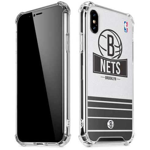 NBA Brooklyn Nets Static iPhone XS Max Clear Case