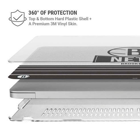 NBA Brooklyn Nets Static MacBook Air 13in M1 (2021) Case plus Skin