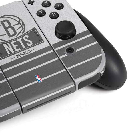 NBA Brooklyn Nets Static Nintendo Switch OLED (2021) Skin