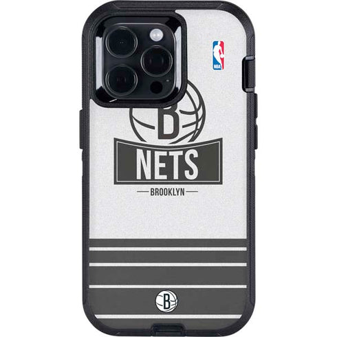 NBA Brooklyn Nets Static Otterbox Defender iPhone Skin
