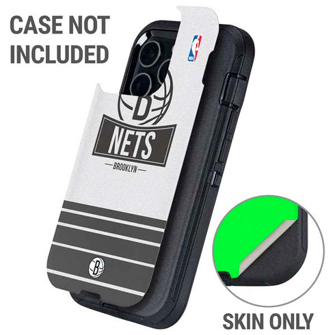 NBA Brooklyn Nets Static Otterbox Defender iPhone Skin