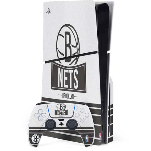 NBA Brooklyn Nets Static PS5 Slim Disk Bundle Skin