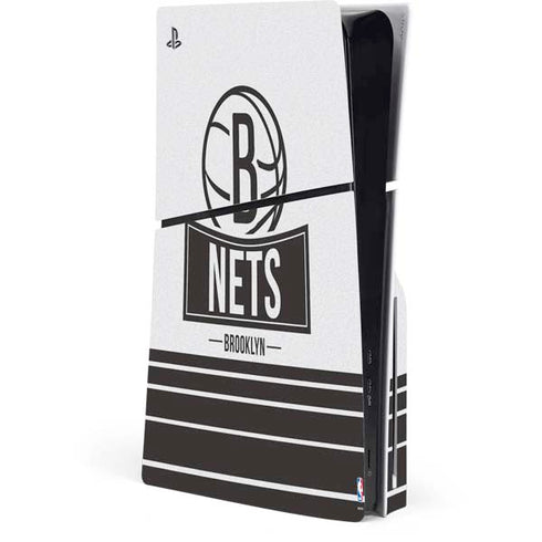 NBA Brooklyn Nets Static PS5 Slim Disk Console Skin