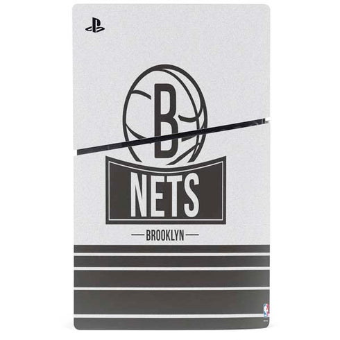 NBA Brooklyn Nets Static PS5 Slim Digital Edition Bundle Skin