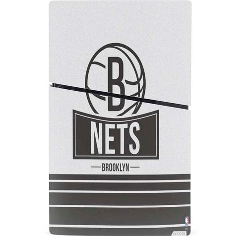 NBA Brooklyn Nets Static PS5 Slim Digital Edition Bundle Skin