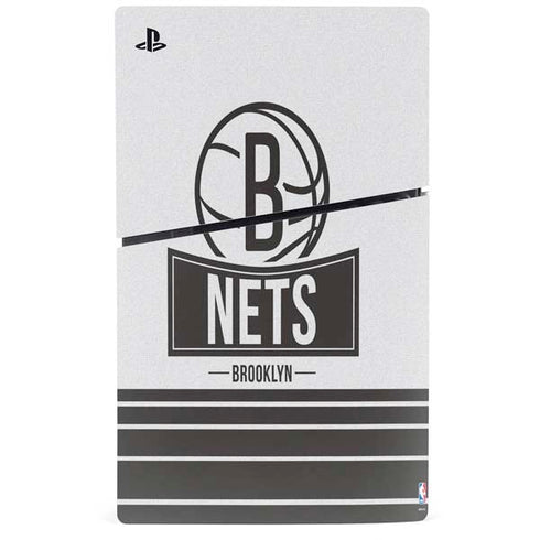 NBA Brooklyn Nets Static PS5 Slim Digital Edition Console Skin
