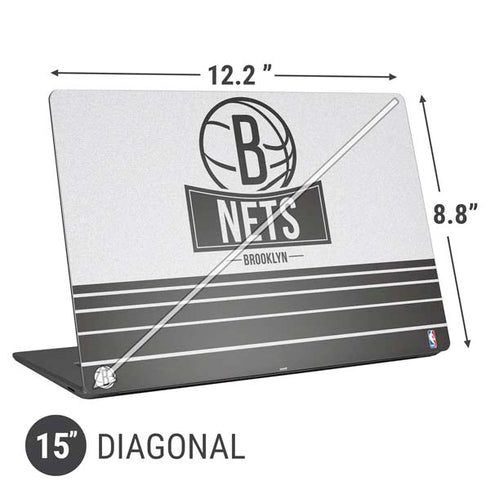 NBA Brooklyn Nets Static Universal Laptop 15in (12.2 x 8.8in) Skin