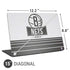 NBA Brooklyn Nets Static Universal Laptop 15in (12.2 x 8.8in) Skin