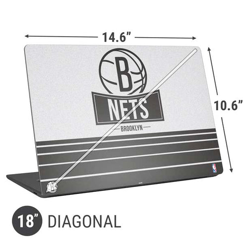 NBA Brooklyn Nets Static Universal Laptop 18in (14.6 x 10.6in) Skin