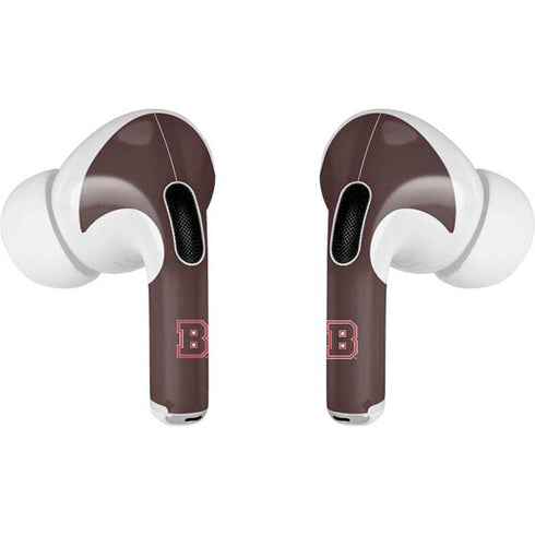 Brown University B Logo AirPods Pro 2nd Gen Skin