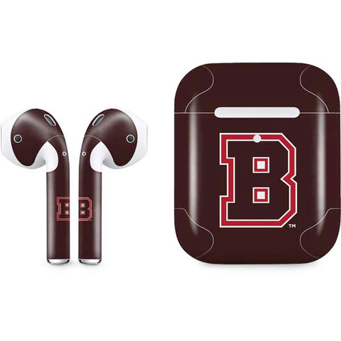 Brown University B Logo Apple AirPods 2 Skin