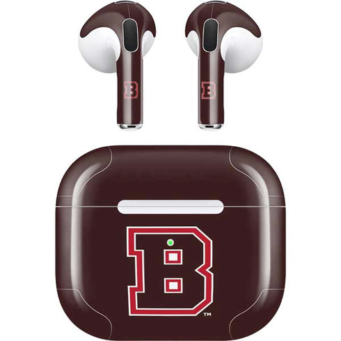 Brown University B Logo Apple AirPods (3rd Gen 2021) Skin
