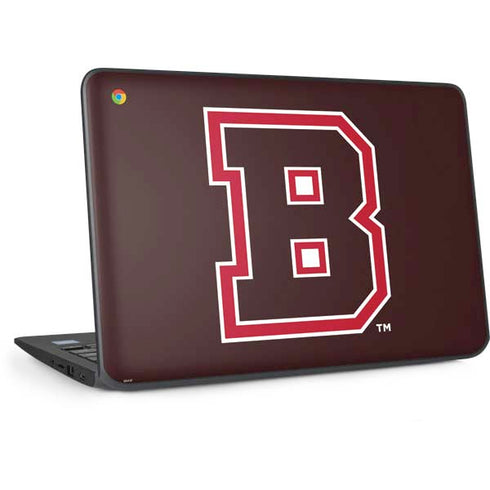 Brown University B Logo HP Chromebook Skin