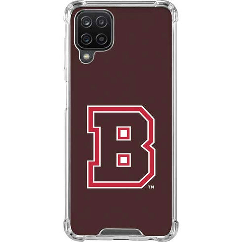 Brown University B Logo Galaxy A12 Clear Case