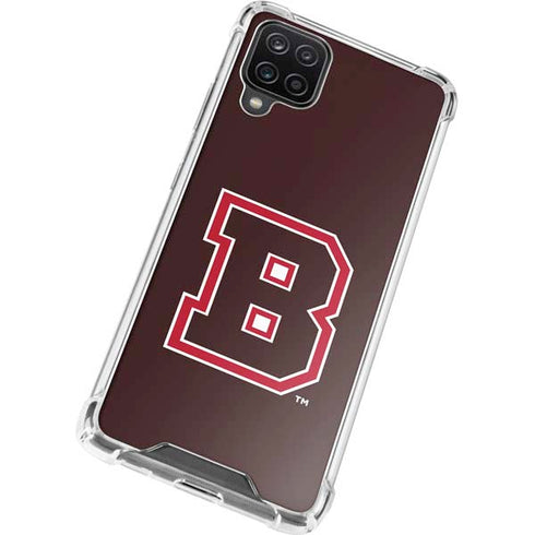 Brown University B Logo Galaxy A12 Clear Case