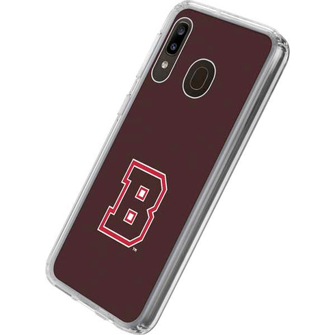 Brown University B Logo Galaxy A20 Clear Case