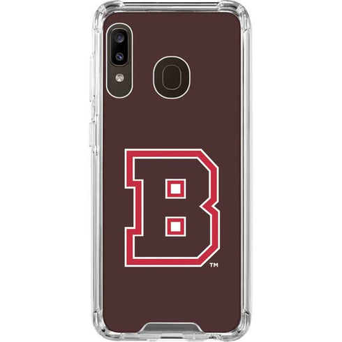 Brown University B Logo Galaxy A30 Clear Case