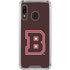 Brown University B Logo Galaxy A30 Clear Case
